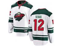 Men's Minnesota Wild #12 Eric Staal White Away Breakaway NHL Jersey