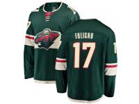 Men's Minnesota Wild #17 Marcus Foligno Green Home Breakaway NHL Jersey