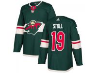 Men's Minnesota Wild #19 Jarret Stoll adidas Green Authentic Jersey