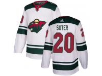 Men's Minnesota Wild #20 Ryan Suter Reebok White Away Authentic NHL Jersey