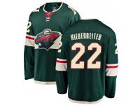 Men's Minnesota Wild #22 Nino Niederreiter Green Home Breakaway NHL Jersey