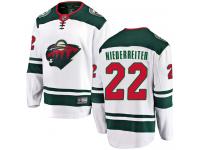 Men's Minnesota Wild #22 Nino Niederreiter White Away Breakaway NHL Jersey