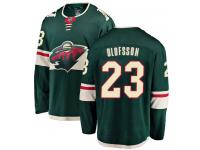 Men's Minnesota Wild #23 Gustav Olofsson Green Home Breakaway NHL Jersey