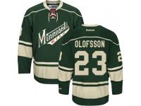 Men's Minnesota Wild #23 Gustav Olofsson Reebok Green Third Authentic NHL Jersey
