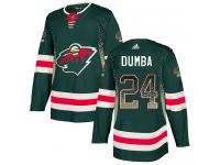 Men's Minnesota Wild #24 Matt Dumba Adidas Green Authentic Drift Fashion NHL Jersey