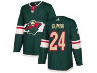 Men's Minnesota Wild #24 Matt Dumba Adidas Green Home Authentic NHL Jersey