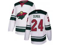 Men's Minnesota Wild #24 Matt Dumba Reebok White Away Authentic NHL Jersey