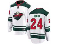 Men's Minnesota Wild #24 Matt Dumba White Away Breakaway NHL Jersey