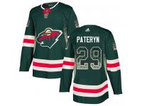 Men's Minnesota Wild #29 Greg Pateryn Adidas Green Authentic Drift Fashion NHL Jersey
