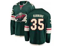 Men's Minnesota Wild #35 Andrew Hammond Green Home Breakaway NHL Jersey