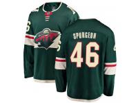 Men's Minnesota Wild #46 Jared Spurgeon Green Home Breakaway NHL Jersey