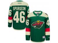 Men's Minnesota Wild #46 Jared Spurgeon Reebok Green Authentic 2016 Stadium Series NHL Jersey