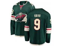 Men's Minnesota Wild #9 Mikko Koivu Green Home Breakaway NHL Jersey