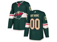 Men's Minnesota Wild adidas Green Authentic Custom Jersey