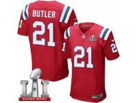 Men's Nike New England Patriots #21 Malcolm Butler Elite Red Alternate Super Bowl LI 51 NFL Jersey