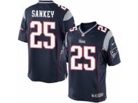 Men's Nike New England Patriots 25 Bishop Sankey Limited Navy Blue Team Color NFL Jersey