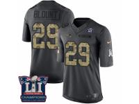 Men's Nike New England Patriots #29 LeGarrette Blount Limited Black 2016 Salute to Service Super Bowl LI Champions NFL Jersey