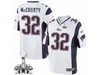 Men's Nike New England Patriots #32 Devin McCourty Limited White Super Bowl XLIX NFL Jersey