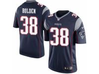 Men's Nike New England Patriots #38 Brandon Bolden Limited Navy Blue Team Color NFL Jersey
