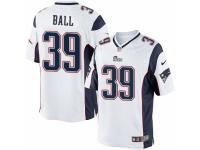 Men's Nike New England Patriots #39 Montee Ball Limited White NFL Jersey