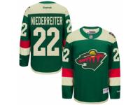 Men's Reebok Minnesota Wild #22 Nino Niederreiter Premier Green 2016 Stadium Series NHL Jersey