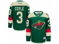 Men's Reebok Minnesota Wild #3 Charlie Coyle Premier Green 2016 Stadium Series NHL Jersey
