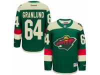 Men's Reebok Minnesota Wild #64 Mikael Granlund Premier Green 2016 Stadium Series NHL Jersey