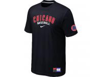 MLB Men Chicago Cubs Nike Practice T-Shirt - Black