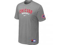 MLB Men Chicago Cubs Nike Practice T-Shirt - Grey