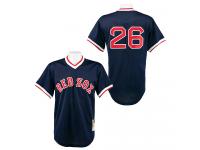 Navy Blue 1991 Throwback Wade Boggs Men #26 Mitchell And Ness MLB Boston Red Sox Jersey