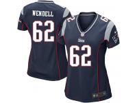 New England Patriots Ryan Wendell Women's Home Jersey - Navy Blue Nike NFL #62 Game