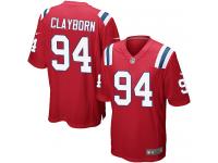 Nike Adrian Clayborn Game Red Alternate Men's Jersey - NFL New England Patriots #94