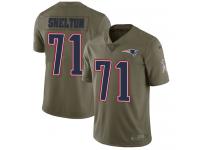 Nike Danny Shelton Limited Olive Men's Jersey - NFL New England Patriots #71 2017 Salute to Service