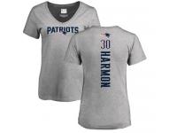Nike Duron Harmon Ash Backer V-Neck Women's - NFL New England Patriots #30 T-Shirt