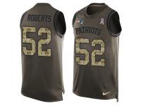 Nike Elandon Roberts Green Men's Jer44sey - NFL New England Patriots #52 Salute to Service Tank Top