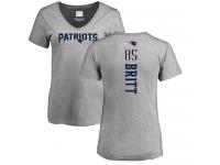 Nike Kenny Britt Ash Backer V-Neck Women's - NFL New England Patriots #88 T-Shirt