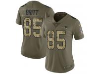 Nike Kenny Britt Limited Olive Camo Women's Jersey - NFL New England Patriots #88 2017 Salute to Service