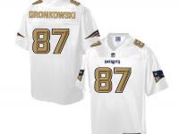 Nike Men NFL New England Patriots #87 Rob Gronkowski White Game Jersey