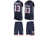 Nike Phillip Dorsett Navy Blue Men's Jer44sey - NFL New England Patriots #13 Tank Top Suit