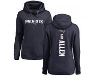 Nike Ryan Allen Navy Blue Backer Women's - NFL New England Patriots #6 Pullover Hoodie