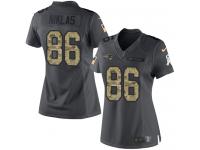 Nike Troy Niklas Limited Black Women's Jersey - NFL New England Patriots #86 2016 Salute to Service