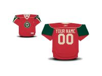 Reebok Minnesota Wild Toddler Replica Home Custom Jersey - Red
