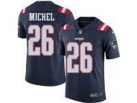 Sony Michel Men Limited Navy Blue Jersey_ Nike NFL New England Patriots Rush Vapor Untouchable #26