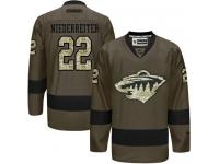 Wild #22 Nino Niederreiter Green Salute to Service Stitched NHL Jersey