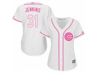 Women Majestic Chicago Cubs #31 Fergie Jenkins White Fashion MLB Jersey