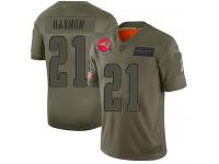 Women's #21 Limited Duron Harmon Camo Football Jersey New England Patriots 2019 Salute to Service