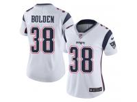Women's Limited Brandon Bolden #38 Nike White Road Jersey - NFL New England Patriots Vapor Untouchable
