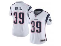Women's Limited Montee Ball #39 Nike White Road Jersey - NFL New England Patriots Vapor Untouchable