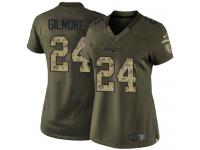 Women's Limited Stephon Gilmore #24 Nike Green Jersey - NFL New England Patriots Salute to Service