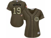 Women's Majestic Chicago Cubs #19 Koji Uehara Green Salute to Service MLB Jersey